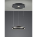 Trio 325710242 LED mennyezeti függőlámpa Logan 1x45W | 4000lm | 3000K | IP20 - 3 fázisú fényerő-szabályozás, állítható magasság, antracit