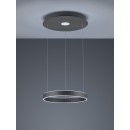 Trio 325710242 LED mennyezeti függőlámpa Logan 1x45W | 4000lm | 3000K | IP20 - 3 fázisú fényerő-szabályozás, állítható magasság, antracit