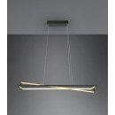 Trio 326810132 LED mennyezeti függőlámpa Edge 1x35W | 4100lm | 2300+3000+4000K - 3 fázisú fényerő-szabályozás, DIP switch, állítható magasság, fekete