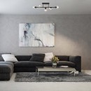Rabalux 3296 mennyezetre szerelhető lámpa Sullivan 5x40W | E14 - fekete