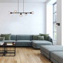 Rabalux 3297 mennyezeti függőlámpa Sullivan 5x40W | E14 - fekete