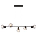 Rabalux 3297 mennyezeti függőlámpa Sullivan 5x40W | E14 - fekete