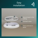 Philips 8721103068996 LED mennyezetre szerelhető lámpa CL200  | 10W integrált LED forrás | 1100lm | 4000K | fehér