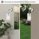 Rabalux 3309 kültéri fali lámpa Yago 1x60W | E27 | IP44 - króm