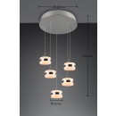 Trio 331430507 LED mennyezeti függőlámpa DIOS | 8W integrált LED forrás | 800lm | 2300+3000+4000K | Trio - SwitchDimmer