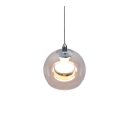 Trio T331610106 LED mennyezeti függőlámpa FLYNT  | 11W integrált LED forrás | 1x1150lm | 2300+3000+4000K | a kábelen | Trio - SwitchDimmer | króm | átlátszó