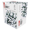 Emos D5AC03 karácsonyi fényfüzér Cherry 20m 200 LED | 6W | IP44 - időzítő, hideg fehér, zöld