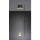 Trio 337010107 LED mennyezeti függőlámpa ROMEO | 7W integrált LED forrás | 700lm | 2300+3000+4000K | lehúzható