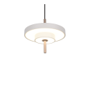 Trio T340210176 LED mennyezeti függőlámpa KEATON  | 10W integrált LED forrás | 1x1200lm | 2300+3000+4000K | a kábelen | Trio - SwitchDimmer | szürke