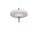 Trio T340210176 LED mennyezeti függőlámpa KEATON  | 10W integrált LED forrás | 1x1200lm | 2300+3000+4000K | a kábelen | Trio - SwitchDimmer | szürke