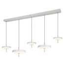 Trio T340210576 LED mennyezeti függőlámpa KEATON  | 50W integrált LED forrás | 1x5900lm | 2300+3000+4000K | a kábelen | Trio - SwitchDimmer | szürke