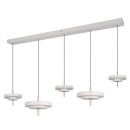 Trio T340210576 LED mennyezeti függőlámpa KEATON  | 50W integrált LED forrás | 1x5900lm | 2300+3000+4000K | a kábelen | Trio - SwitchDimmer | szürke
