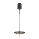 Trio T340219180 LED állólámpa KEATON  | 34W integrált LED forrás | 1x4000lm | 2300+3000+4000K | a kábelen | Trio - SwitchDimmer | fekete | aranyszínű
