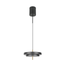 Trio T340219180 LED állólámpa KEATON  | 34W integrált LED forrás | 1x4000lm | 2300+3000+4000K | a kábelen | Trio - SwitchDimmer | fekete | aranyszínű