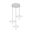 Trio T340230376 LED mennyezeti függőlámpa KEATON  | 10W integrált LED forrás | 3x1200lm | 2300+3000+4000K | Trio - SwitchDimmer | szürke
