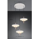 Trio T340230376 LED mennyezeti függőlámpa KEATON  | 10W integrált LED forrás | 3x1200lm | 2300+3000+4000K | Trio - SwitchDimmer | szürke
