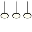 Trio 340910332 LED mennyezeti függőlámpa Tray 3x10W | 3600lm | 3000K - állítható magasság, szabályozható, fekete