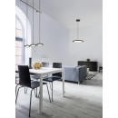 Trio 340910332 LED mennyezeti függőlámpa Tray 3x10W | 3600lm | 3000K - állítható magasság, szabályozható, fekete