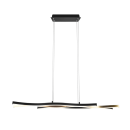 Trio 341210308 LED függőlámpa Blaze 1x35W | 4300lm | 2300K+3000K+4000K - 3 fázisú fényerő-szabályozás, DIP Switch, állítható magasság, fekete, sárgaréz