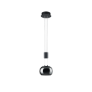 Trio 342010132 LED mennyezeti függőlámpa Madison 1x8W | 900lm | 3000K - 3 fázisú fényerő-szabályozás, állítható magasság, fekete