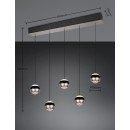 Trio SELECT  344410507  LED mennyezeti függőlámpa ORBIT  | 5x8W integrált LED forrás | 5x960lm | 2300+3000+4000K