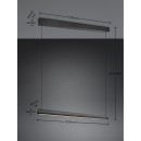 Trio 347910132 LED mennyezeti függőlámpa WALLACE | 29W integrált LED forrás | 3500lm | 2300+3000+4000K | lehúzható | Trio - SwitchDimmer