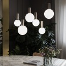 Ideal lux 349206 LED mennyezeti függőlámpa ODEON  | 8W integrált LED forrás | 680lm | 3000K | a kábelen | fehér