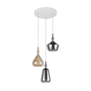 Trio T349430317 mennyezeti függőlámpa ALDEA  | 3x10W E14 | a kábelen | sárga | fehér | élénk színű