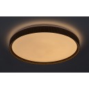 Rabalux 3500 LED mennyezeti lámpa Sherwood 1x50W | 4000lm | 3000-6500K | RGB - távirányító, állítható színhőmérséklet, csillaghatás, időzítő, éjszakai üzemmód, szabályozható, fa
