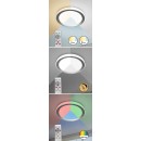 Rabalux 3510 LED mennyezeti lámpa Everest 1x40W | 3200lm | 2700-6500K | RGB - távirányító, állítható színhőmérséklet, memória funkció, időzítő, Wi-Fi, éjszakai üzemmód, szabályozható, ezüst