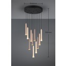 Trio T352091117 LED mennyezeti függőlámpa FIATO  | 11x3W integrált LED forrás | 11x400lm | 2300+3000+4000K