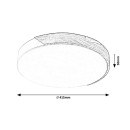 Rabalux 3527 LED mennyezeti lámpa Maple 1x24W | 1890lm | 3000K - fa, fehér