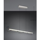 Trio T353010107 LED mennyezeti függőlámpa GRAHAM | 4,5W integrált LED forrás