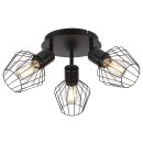 Rabalux 3536 mennyezetre szerelhető lámpa lámpa Belano 3x40W | E27 - fekete