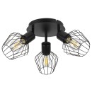 Rabalux 3536 mennyezetre szerelhető lámpa lámpa Belano 3x40W | E27 - fekete