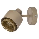 Rabalux 3547 fali lámpa Fedora 1x40W | E14 - világosbarna, arany