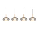 Trio T354910432 LED mennyezeti függőlámpa CELESTE  | 4x7,5W integrált LED forrás | 4x750lm | 3000K
