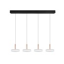 Trio T354910465 LED mennyezeti függőlámpa CELESTE  | 4x7,5W integrált LED forrás | 4x750lm | 3000K