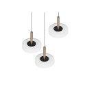 Trio T354930365 LED mennyezeti függőlámpa CELESTE  | 3x7,5W integrált LED forrás | 3x750lm | 3000K