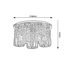 Rabalux 3570 mennyezeti lámpa Rosanna 5x40W | G9 - króm