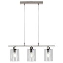 Rabalux 3580 mennyezeti függőlámpa Miroslaw 3x40W | E27 - króm, átlátszó