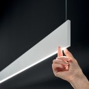 Ideal lux 367019 LED mennyezeti függőlámpa STEEL  | 24W integrált LED forrás | 1310lm | 3000K | lehúzható | a kábelen | fehér