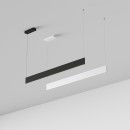 Ideal lux 368771 LED mennyezeti függőlámpa STEEL  | 24W integrált LED forrás | 1120lm | 3000K | lehúzható | a kábelen | fekete