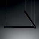 Ideal lux 368931 LED mennyezeti függőlámpa STEEL  | 30W integrált LED forrás | 2870lm | 3000K | lehúzható | a kábelen | fekete