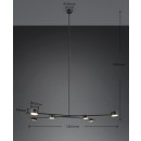 Trio 369000680 mennyezeti függőlámpa CODA | 10W GX53