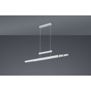 Trio 375310507 LED mennyezeti függőlámpa Trajan 1x42W + 2x6W | 5000 lm | 2700-5000K | IP20 - 3 fázisú fényerő -szabályozó a lámpán, világítási hőmérséklet beállítása, állítható szélesség és magasság, szabályozható, felső/alsó világítás, nikkel