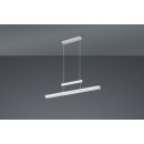 Trio 375310507 LED mennyezeti függőlámpa Trajan 1x42W + 2x6W | 5000 lm | 2700-5000K | IP20 - 3 fázisú fényerő -szabályozó a lámpán, világítási hőmérséklet beállítása, állítható szélesség és magasság, szabályozható, felső/alsó világítás, nikkel