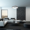 Rabalux 3927 LED függő csillár Adeline 1x28W | 1800lm | 3000-6000K - szabályozható, távirányító, szürke, fehér
