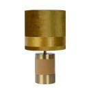 Lucide 10500/81/34 asztali kislámpa Extravaganza Frizzle 1x40W | E14 - sárga, fém, kábelkapcsoló