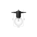 Philips Hue  8721103062857 LED kültéri fényfüzér | 13W integrált LED forrás | rgb - színes | fényerőszabályzó | fekete
